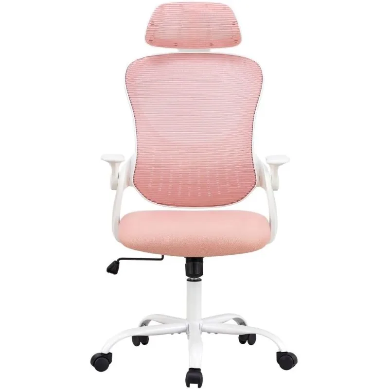 Office Chair, Ergonomic Desk Armchairs with Adjustable Lumbar Support and Flip up Armrest, High Back Rolling Mesh Taskchair
Office Chair, Ergonomic Desk Armchairs with Adjustable Lumbar Support and Flip up Armrest, High Back Rolling Mesh Taskchair