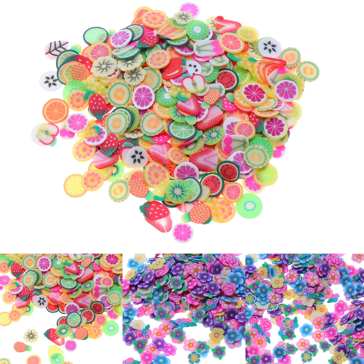 3 Packs Nail Art Slices Cute Fruit Flower Leaf Decorations for DIY Crafts Clay Stickers Manicure Accessories Nail Beauty 
3 Packs Nail Art Slices Cute Fruit Flower Leaf Decorations for DIY Crafts Clay Stickers Manicure Accessories Nail Beauty