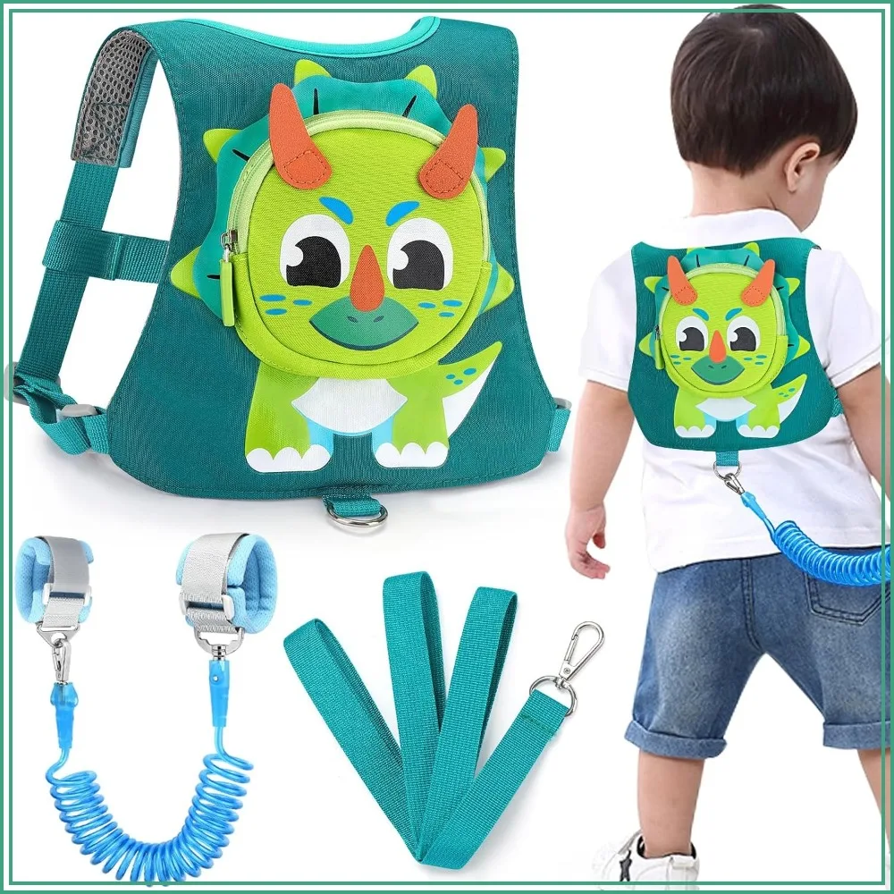 Toddler Harness Leash with Anti Lost Wrist Link, Kids Dinosaur Harnesses Leashes, Cute Triceratops Walking Wristband Assistant Strap Belt for Parent Baby Boys Outdoor Activity
Toddler Harness Leash with Anti Lost Wrist Link, Kids Dinosaur Harnesses Leashes, Cute Triceratops Walking Wristband Assistant Strap Belt for Parent Baby Boys Outdoor Activity