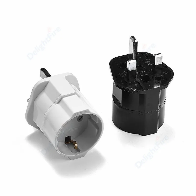 Fuse European EU To UK Plug Adapter Standard Euro Schuko 2 Round Plug To UK 3 Pin Travel Power Adapter Electrical Socket Outlet
Fuse European EU To UK Plug Adapter Standard Euro Schuko 2 Round Plug To UK 3 Pin Travel Power Adapter Electrical Socket Outlet
