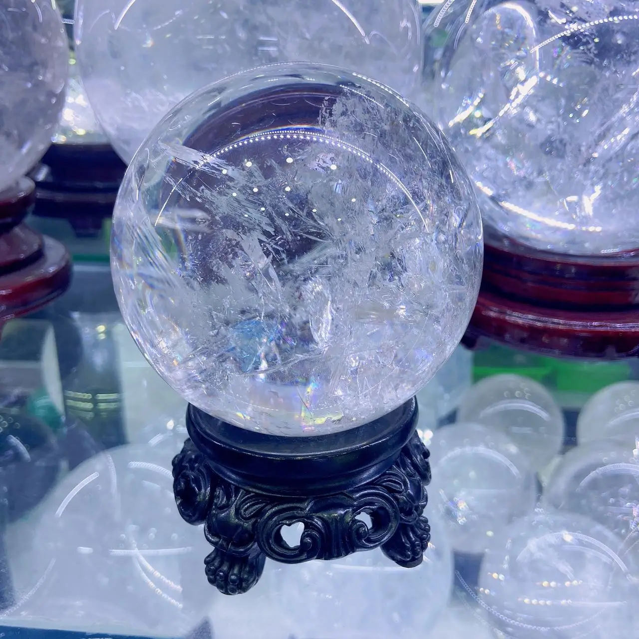 Natural White Clear Quartz Crystal Sphere Ball Healing Stone Reiki Decorations Healing Energy Home Office Aquarium Decoration
Natural White Clear Quartz Crystal Sphere Ball Healing Stone Reiki Decorations Healing Energy Home Office Aquarium Decoration