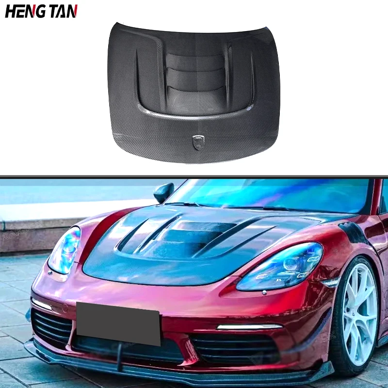 For Porsche 718 Boxster Cayman 2016+ Car Front Bumper Engine Hood Bonnet Vent Cover Parts Dry Carbon Fiber Upgrade Body kit
For Porsche 718 Boxster Cayman 2016+ Car Front Bumper Engine Hood Bonnet Vent Cover Parts Dry Carbon Fiber Upgrade Body kit