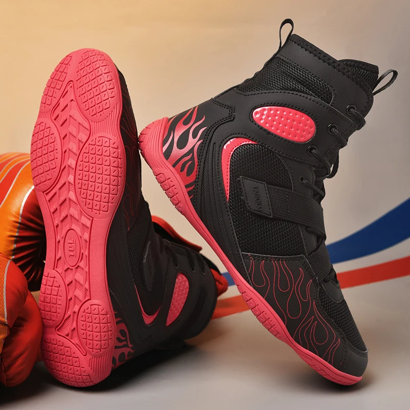 Professional Boxing and Wrestling Shoes for Men Lightweight Fighting Boxing Shoes High Quality Mesh Breathable Boxing Sneakers
Professional Boxing and Wrestling Shoes for Men Lightweight Fighting Boxing Shoes High Quality Mesh Breathable Boxing Sneakers