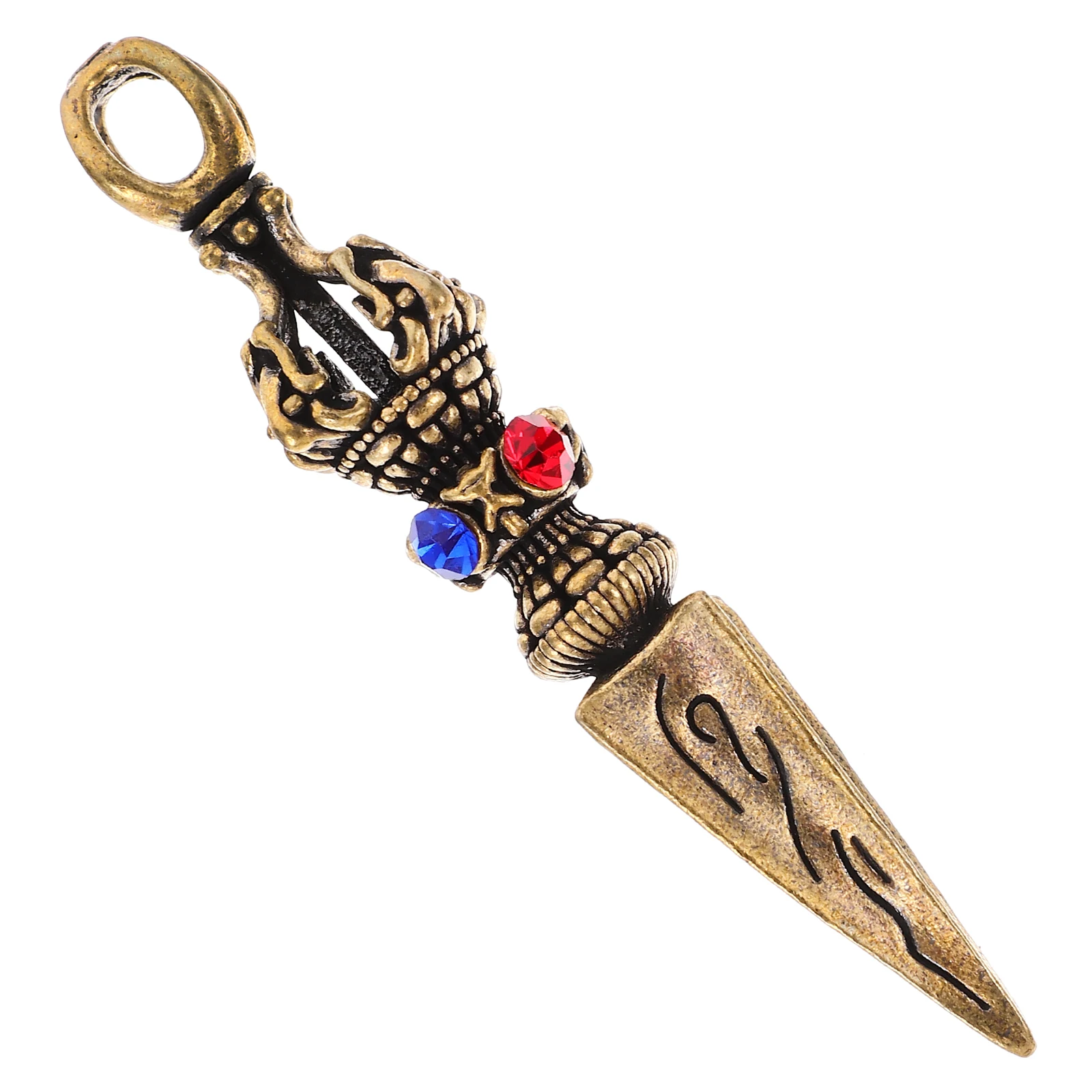 Vajra Charm Retro Brass Crafts Pendant Keychain Necklace DIY Metal Ornaments Vajra Pestle Solid Jewelry Accessories
Vajra Charm Retro Brass Crafts Pendant Keychain Necklace DIY Metal Ornaments Vajra Pestle Solid Jewelry Accessories