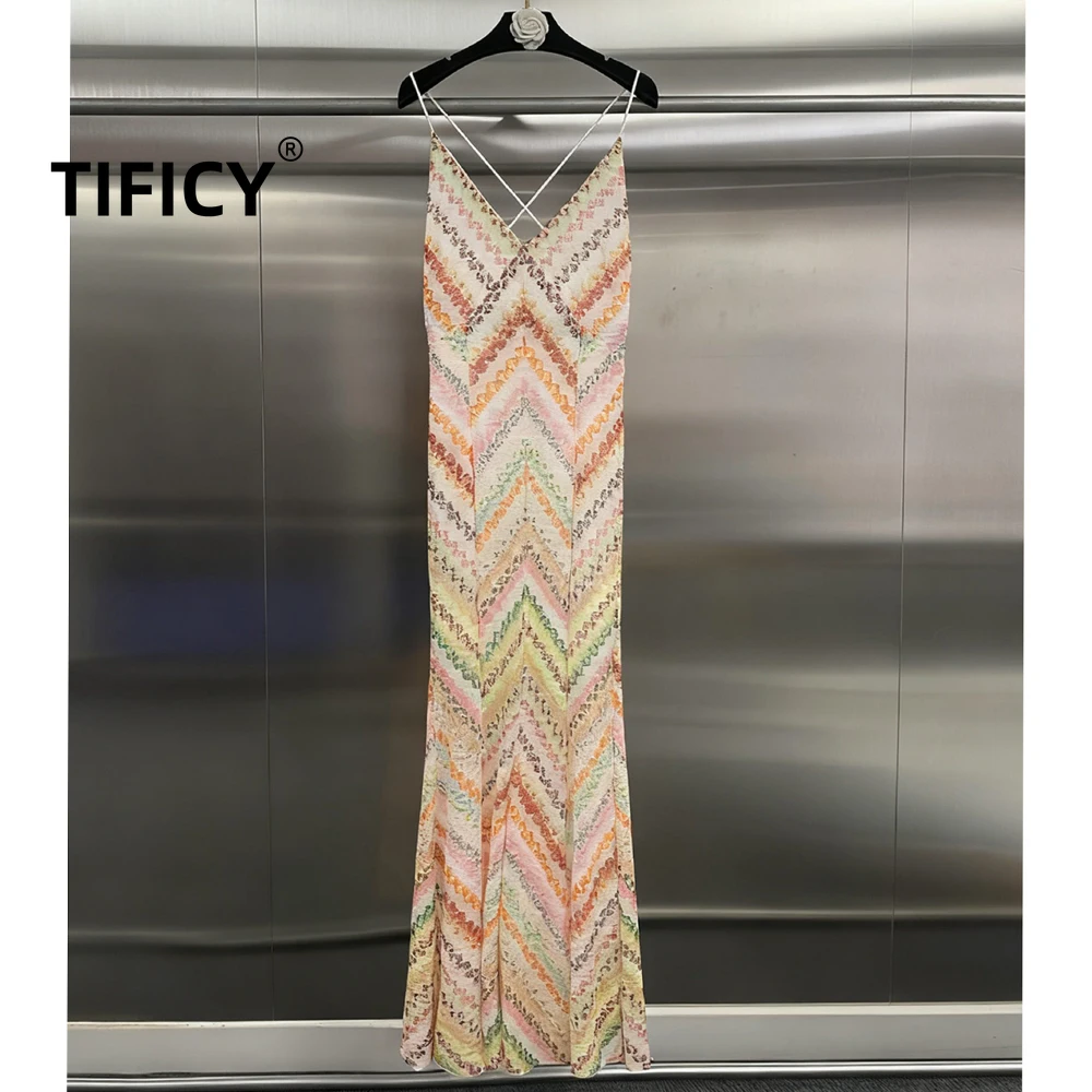 High Street Strap Dresses Women's Bohemian Irregular Geometric Pattern Suspender Sliming Streetwear Beach Long Dress
High Street Strap Dresses Women's Bohemian Irregular Geometric Pattern Suspender Sliming Streetwear Beach Long Dress