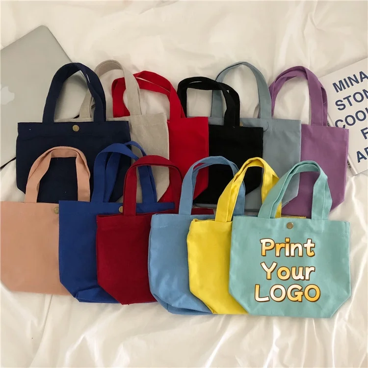 Personalized Custom Logo Mini Canvas Tote Bag Reusable Small Handbag 12 Colors Casual Shopping & Gift Bag For Women Daily Use
Personalized Custom Logo Mini Canvas Tote Bag Reusable Small Handbag 12 Colors Casual Shopping & Gift Bag For Women Daily Use