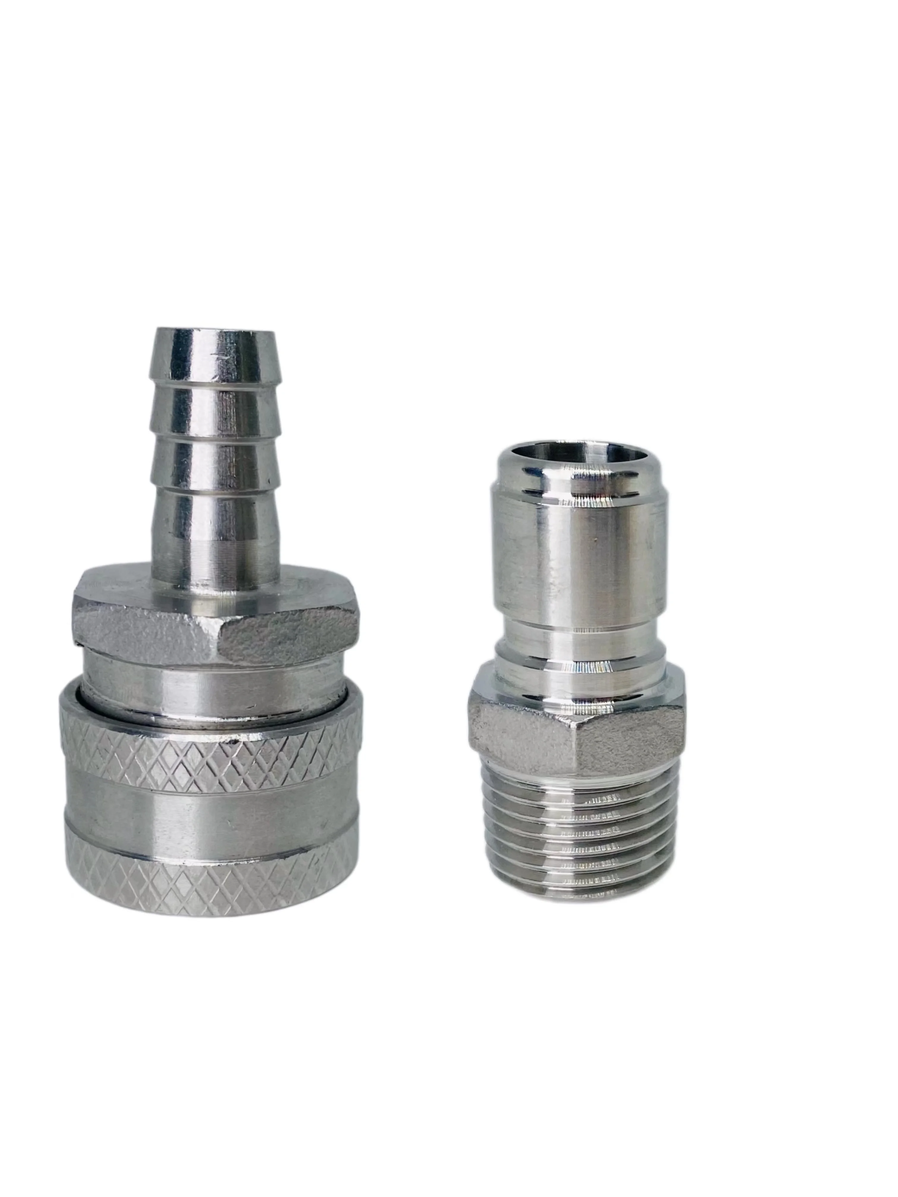 304 SS Female Quick Disconnect Set with 1/2 BSP Male Quick Disconnect, Homebrew Fitting, 1/2" BARA Bar accessory
304 SS Female Quick Disconnect Set with 1/2 BSP Male Quick Disconnect, Homebrew Fitting, 1/2" BARA Bar accessory