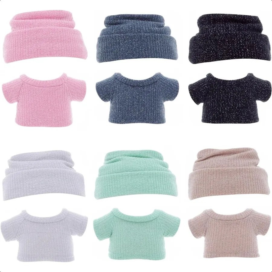 Etistta 17cm Doll Clothes with Hat Glitter Knit Cap Top Doll Clothes for 17cm Doll Accories Outfits 6 Pack
Etistta 17cm Doll Clothes with Hat Glitter Knit Cap Top Doll Clothes for 17cm Doll Accories Outfits 6 Pack