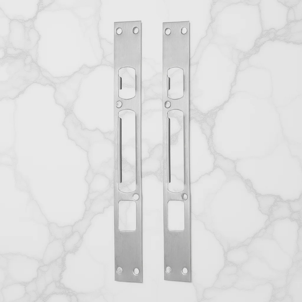 2Pcs Door Strike Plates Steel Reinforcement Plates Long Cover for Front Door Security Prevent Kick- Replacement
2Pcs Door Strike Plates Steel Reinforcement Plates Long Cover for Front Door Security Prevent Kick- Replacement