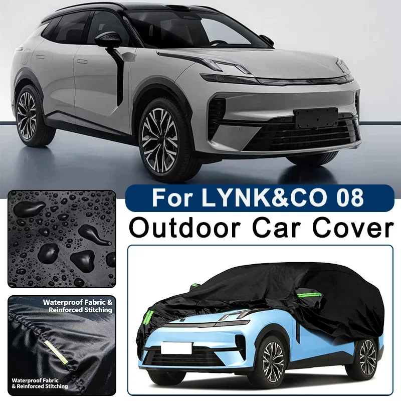 Outdoor Car Cover Waterproof Dustproof UV Sun Protection, Full Car Protector Exterior Accessories For LYNK&CO 08 2023-2026
Outdoor Car Cover Waterproof Dustproof UV Sun Protection, Full Car Protector Exterior Accessories For LYNK&CO 08 2023-2026