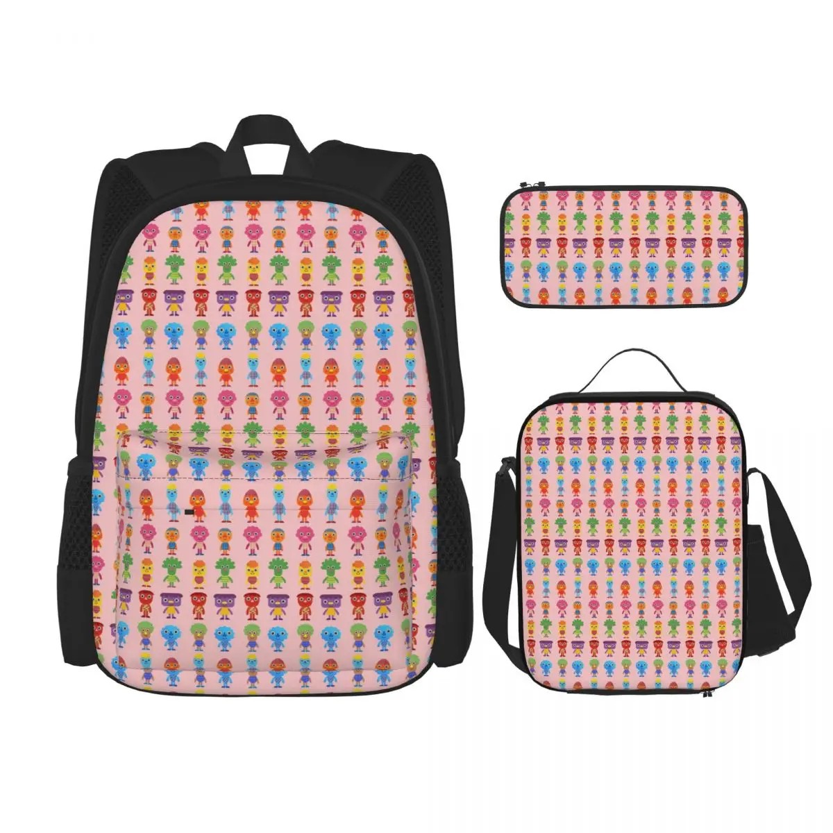 Noodle And Pals Backpacks Boys Girls Bookbag School Bags Rucksack Lunch Bag Pen Bag Three-Piece Set
Noodle And Pals Backpacks Boys Girls Bookbag School Bags Rucksack Lunch Bag Pen Bag Three-Piece Set
