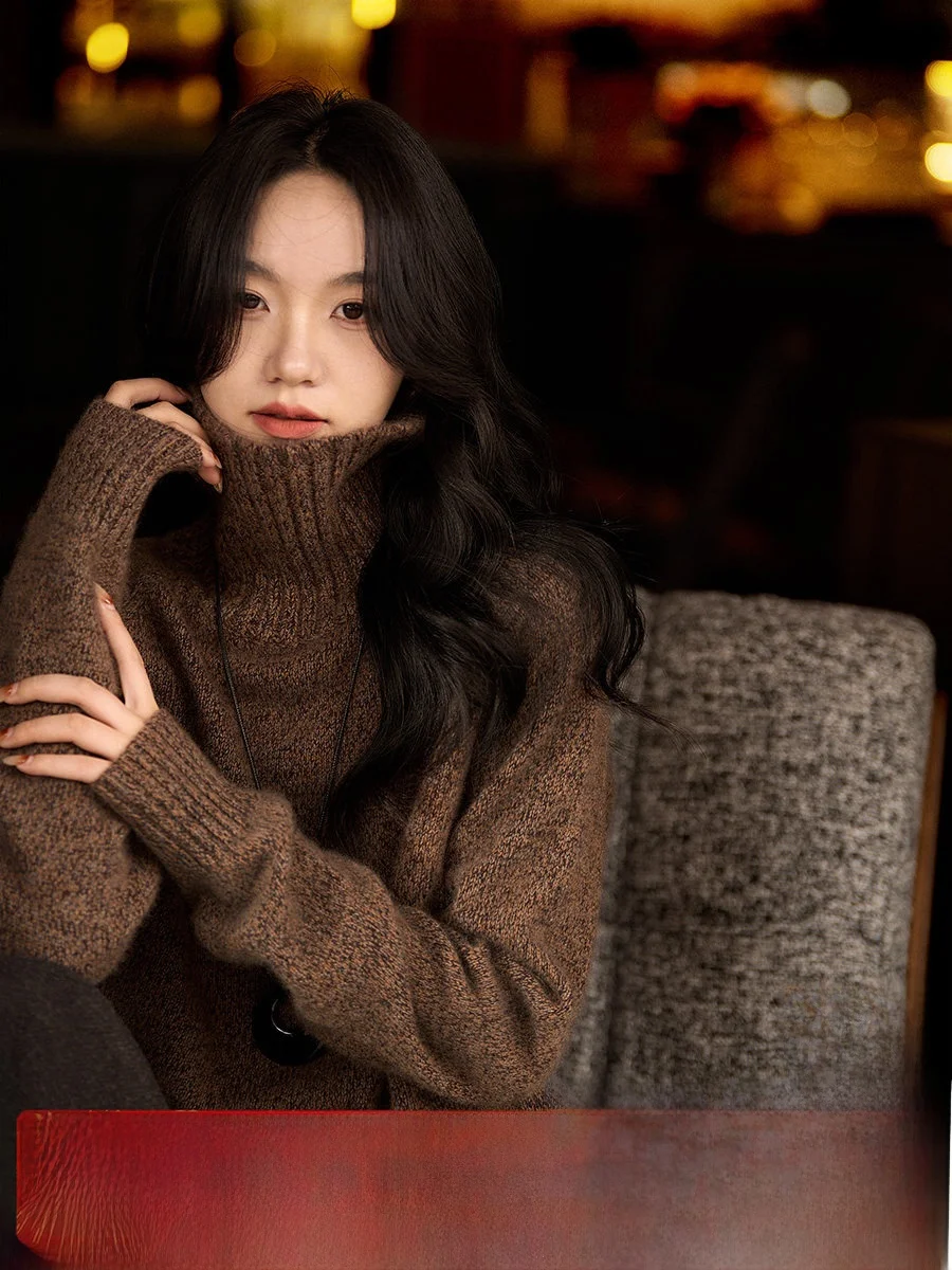 Thi High Collar Knitted Sweater Women's New Sle Cookie Crt Camere Knitwear Warm Commute Sle Pure Color Casual Fit
Thi High Collar Knitted Sweater Women's New Sle Cookie Crt Camere Knitwear Warm Commute Sle Pure Color Casual Fit