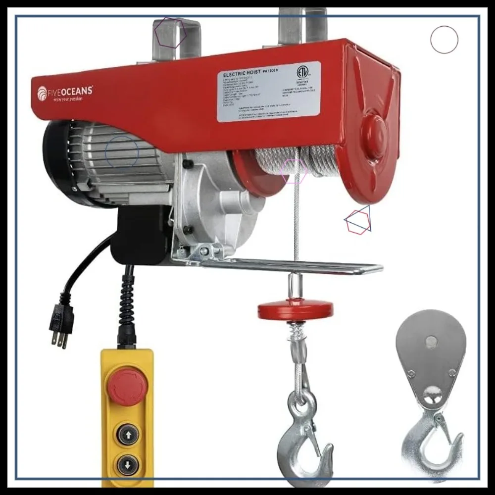 Электрическая лебедка 2200 фунтов с дистанционным управлением, 120В, для подъема в гараже и на производстве, с аварийной остановкой
Электрическая лебедка 2200 фунтов с дистанционным управлением, 120В, для подъема в гараже и на производстве, с аварийной остановкой