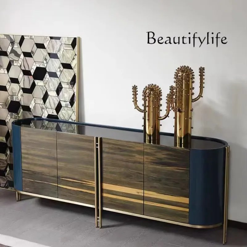 Italian light luxury solid wood porch cabinet, storage wine cabinet, post-modern dinnerside storage designer against the wall
Italian light luxury solid wood porch cabinet, storage wine cabinet, post-modern dinnerside storage designer against the wall