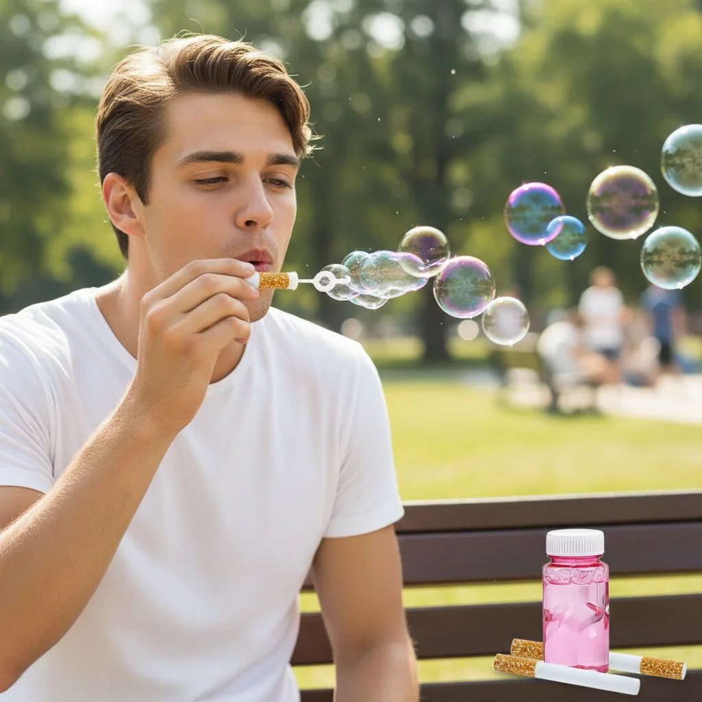 Портативная игрушка-генератор пузырей из сплава в виде сигареты, реалистичная имитация, креативная новинка, игра для вечеринок, забавная игрушка для создания пузырей
Портативная игрушка-генератор пузырей из сплава в виде сигареты, реалистичная имитация, креативная новинка, игра для вечеринок, забавная игрушка для создания пузырей