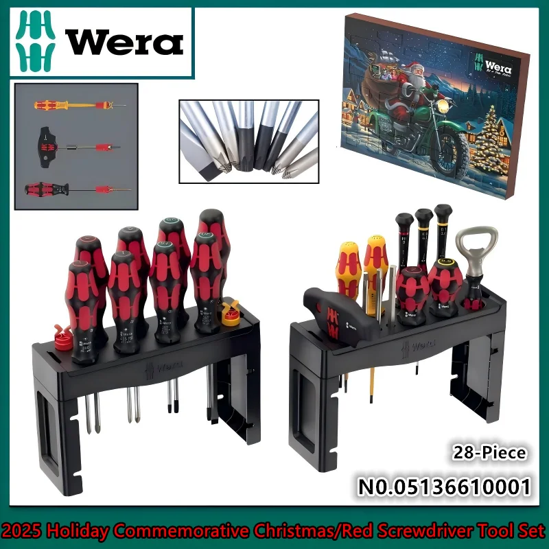 WERA 28-Piece Screwdriver Set, 2025 Christmas Limited Edition, High-Efficiency Multi-Function Tool Kit (05136610001)
WERA 28-Piece Screwdriver Set, 2025 Christmas Limited Edition, High-Efficiency Multi-Function Tool Kit (05136610001)