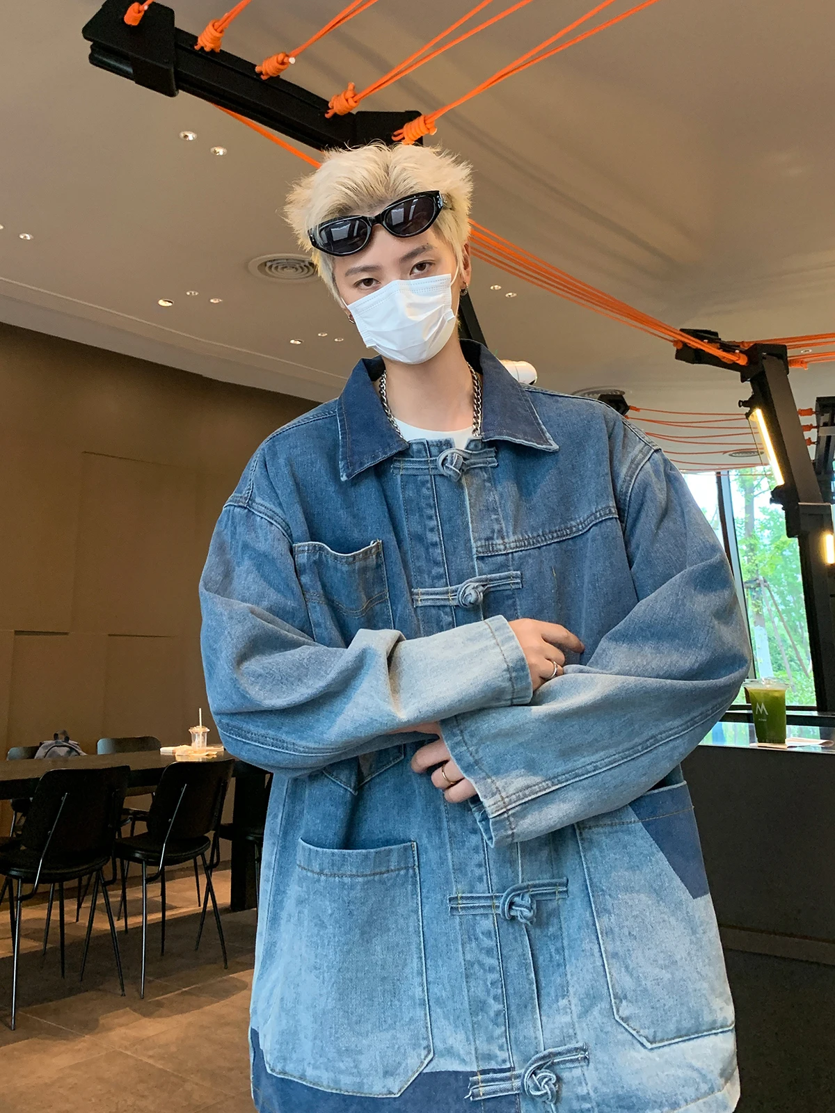 Loose Fit adient Waed Men's Denim Jaet Casual Spring Autumn Jaet for Couples Youth Faion Long Sve Button Closure
Loose Fit adient Waed Men's Denim Jaet Casual Spring Autumn Jaet for Couples Youth Faion Long Sve Button Closure