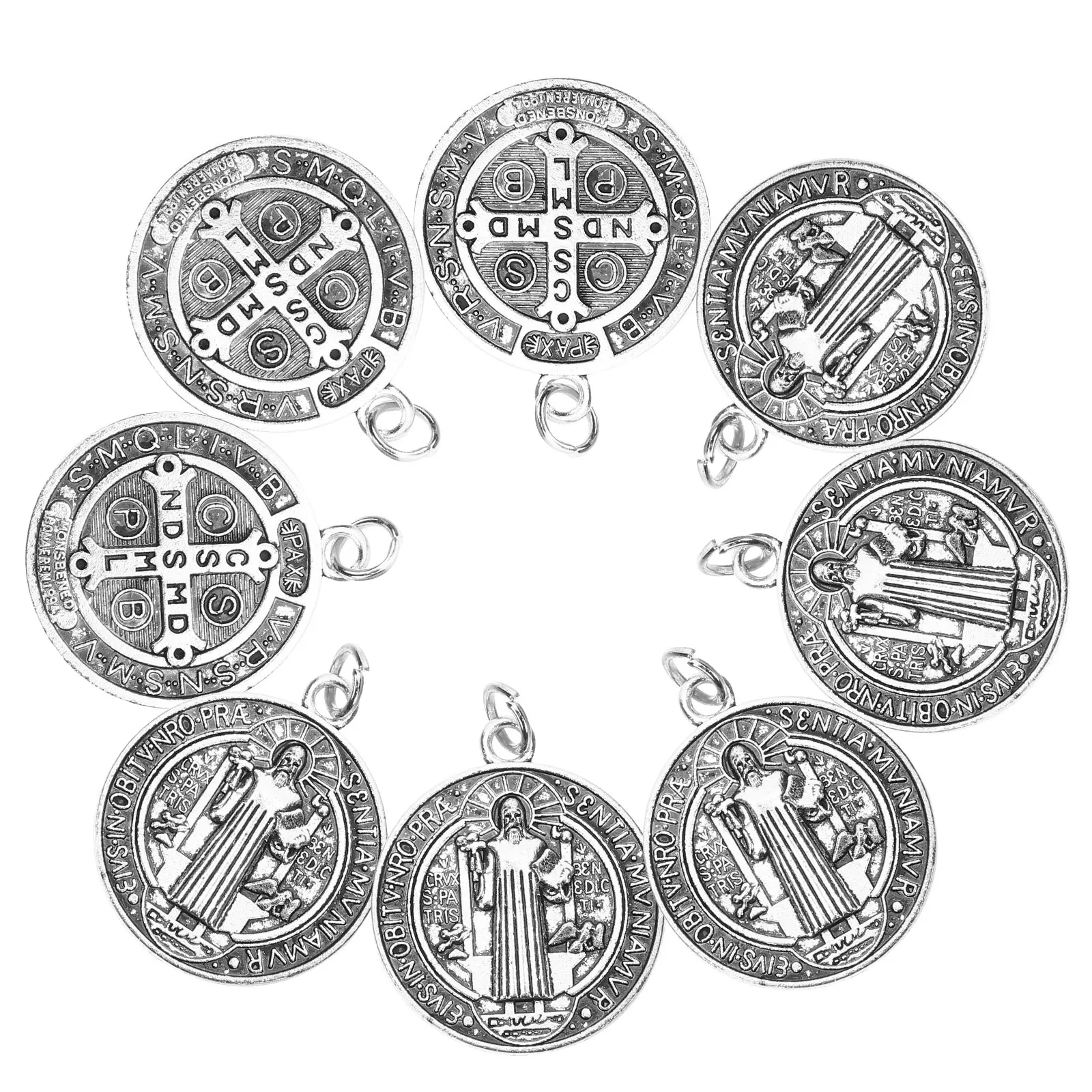 12pcs Metal Saint Benedict Italian Charms Pendant Gifts Jewelry Office Decor Italian Ornaments
12pcs Metal Saint Benedict Italian Charms Pendant Gifts Jewelry Office Decor Italian Ornaments