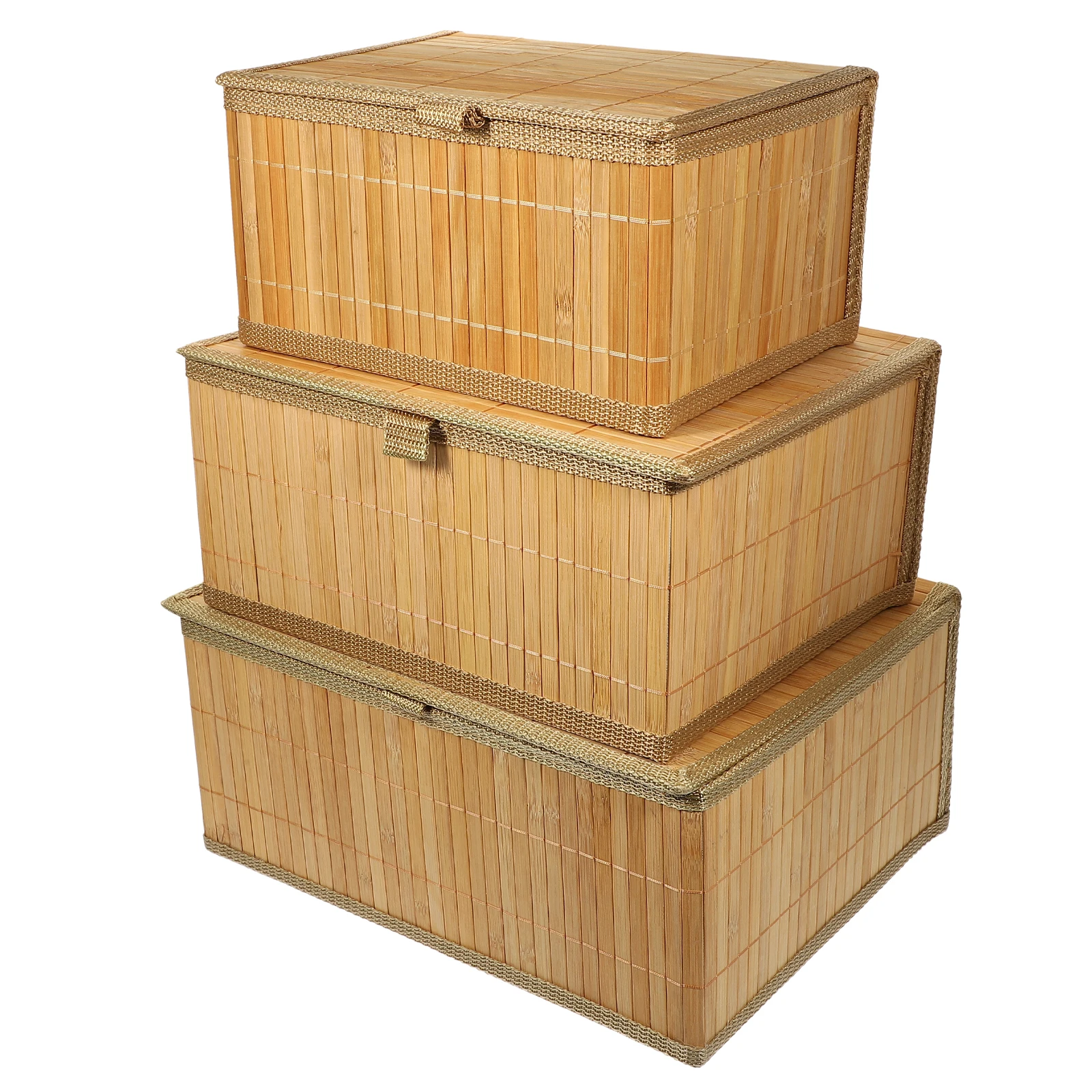 3pcs Storage Box Household Basket Small Bamboo Toy Decoration Woven Boxes Reusable Home Storage Basket
3pcs Storage Box Household Basket Small Bamboo Toy Decoration Woven Boxes Reusable Home Storage Basket