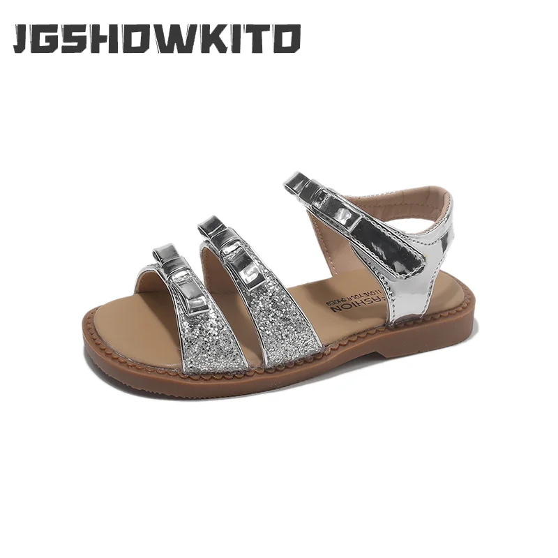JGSHOWKITO Girls Summer Sandals with Three Bowties Open Toes Princess Sweet Kids Beach Sandals Sequined Fabric Fashion Hot Sale
JGSHOWKITO Girls Summer Sandals with Three Bowties Open Toes Princess Sweet Kids Beach Sandals Sequined Fabric Fashion Hot Sale