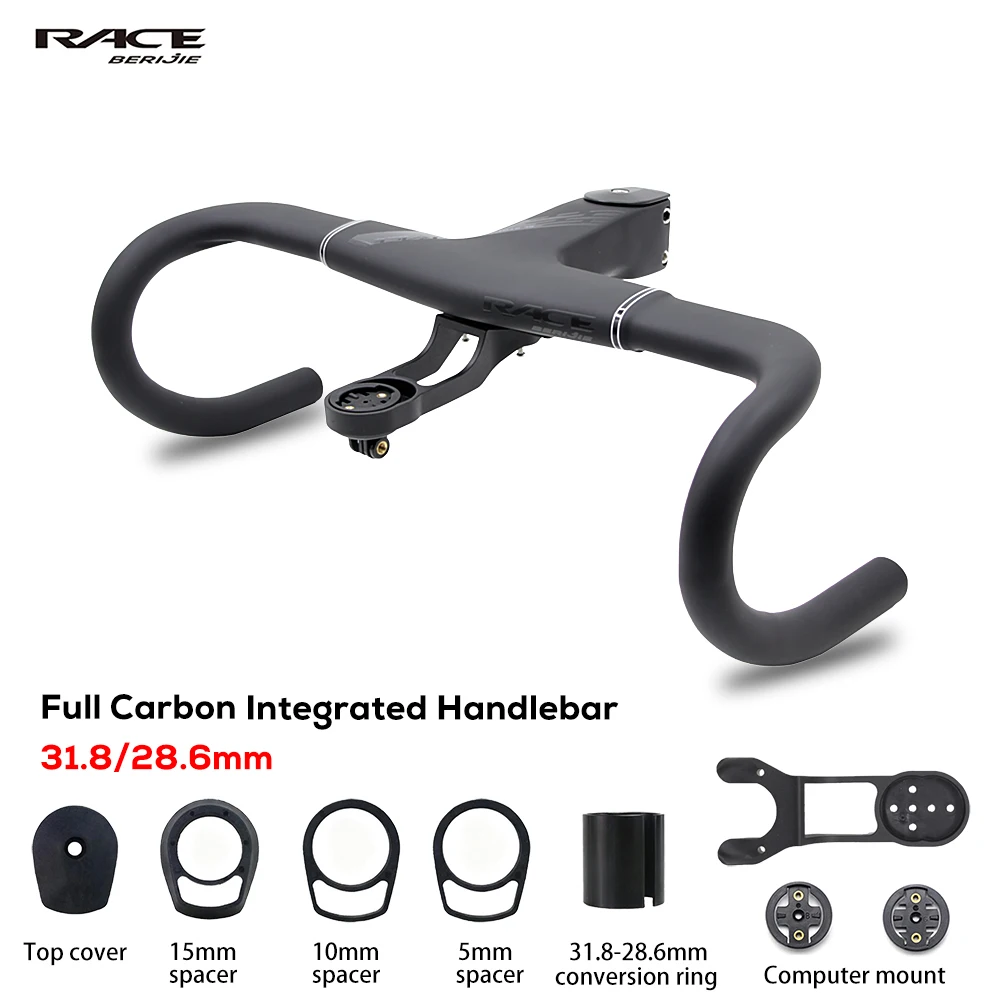 BERIJIE H11 Cockpit,Full Carbon Aero Integrated Road Bike Handlebar,Fork steerer 28.6/31.8mm 390/400/420mm,Bicycle parts
BERIJIE H11 Cockpit,Full Carbon Aero Integrated Road Bike Handlebar,Fork steerer 28.6/31.8mm 390/400/420mm,Bicycle parts