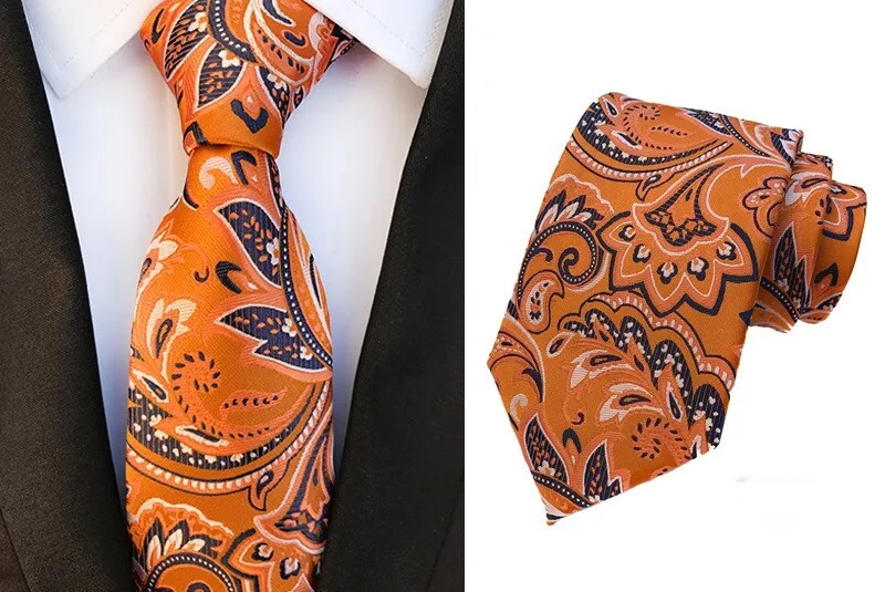 New Classic Men's Silk Tie Paisley Floral Gold Black JACQUARD WOVEN Handmade Silk Men's Tie Necktie
New Classic Men's Silk Tie Paisley Floral Gold Black JACQUARD WOVEN Handmade Silk Men's Tie Necktie