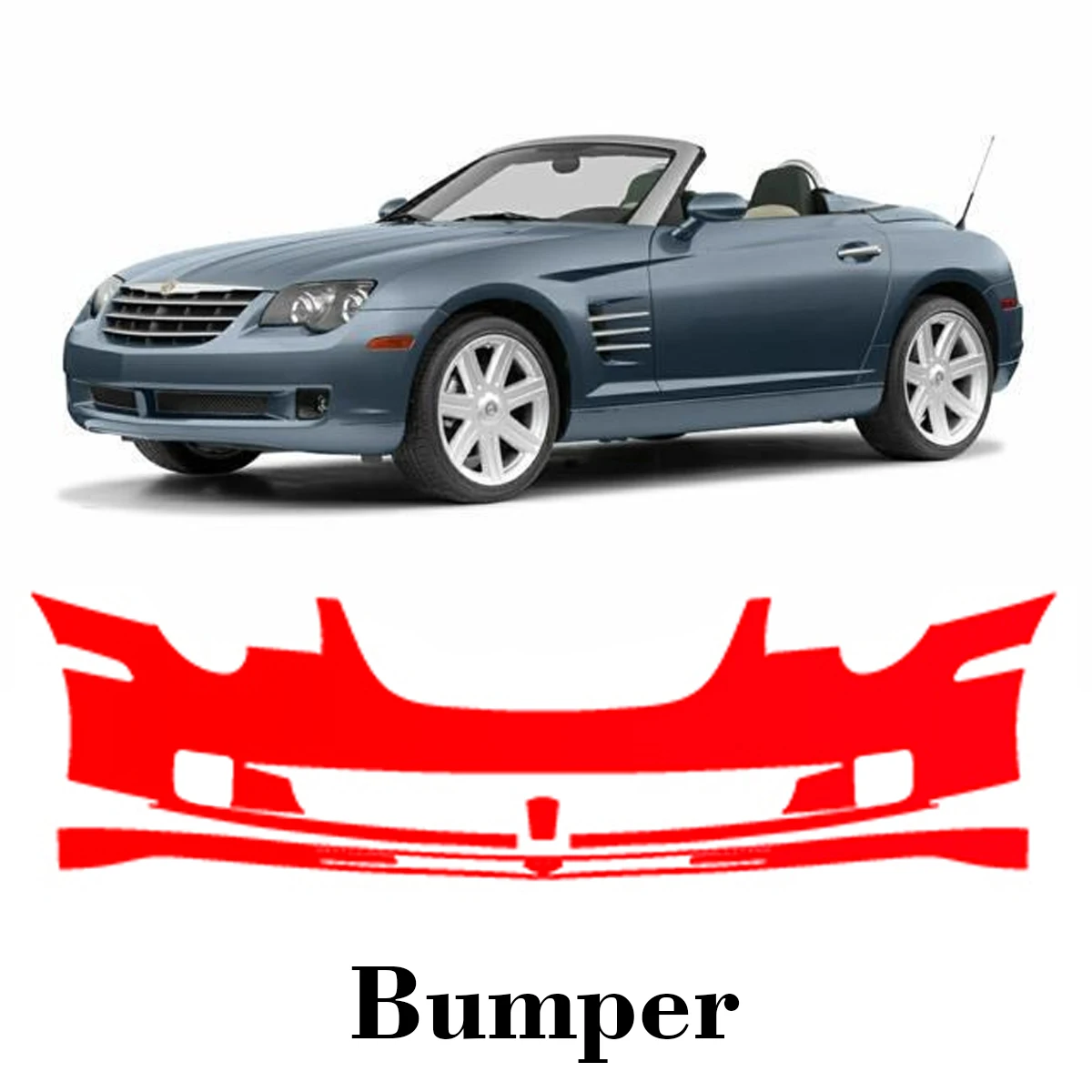 Car Precut Paint Protection Film Front Bumper Anti-scratch Exterior TPU PPF For Chrysler Crossfire SRT6 2005
Car Precut Paint Protection Film Front Bumper Anti-scratch Exterior TPU PPF For Chrysler Crossfire SRT6 2005
