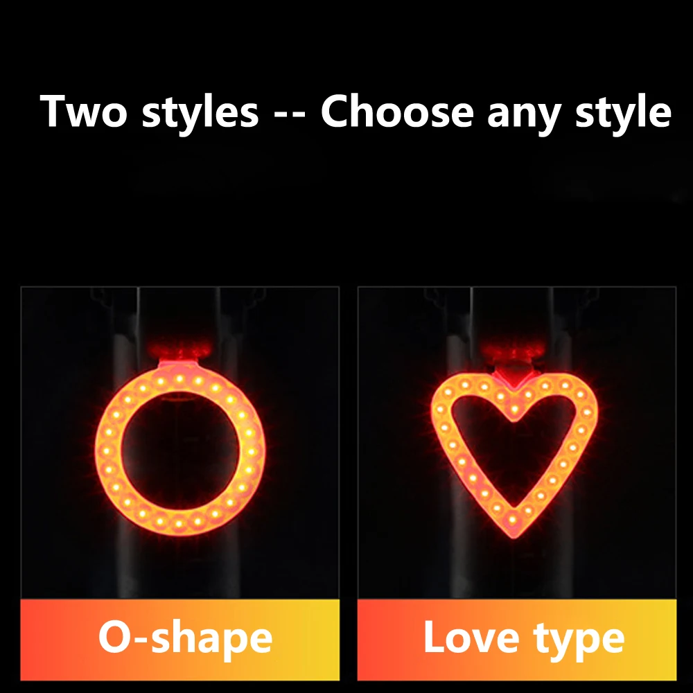 Bicycle Rear Light Bike Taillights COB LED bicycle light Heart/Round Shape USB Rechargeable Creative Taillights Bike Accesorries
Bicycle Rear Light Bike Taillights COB LED bicycle light Heart/Round Shape USB Rechargeable Creative Taillights Bike Accesorries