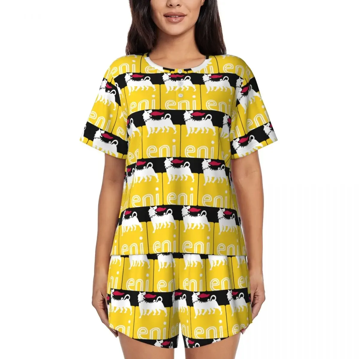 Agips Eni Racing Car Oil Round Neck Short Sleeves Nightdress for Sleeping Sleepshirts Women Loose Pajama Set Short Pants
Agips Eni Racing Car Oil Round Neck Short Sleeves Nightdress for Sleeping Sleepshirts Women Loose Pajama Set Short Pants