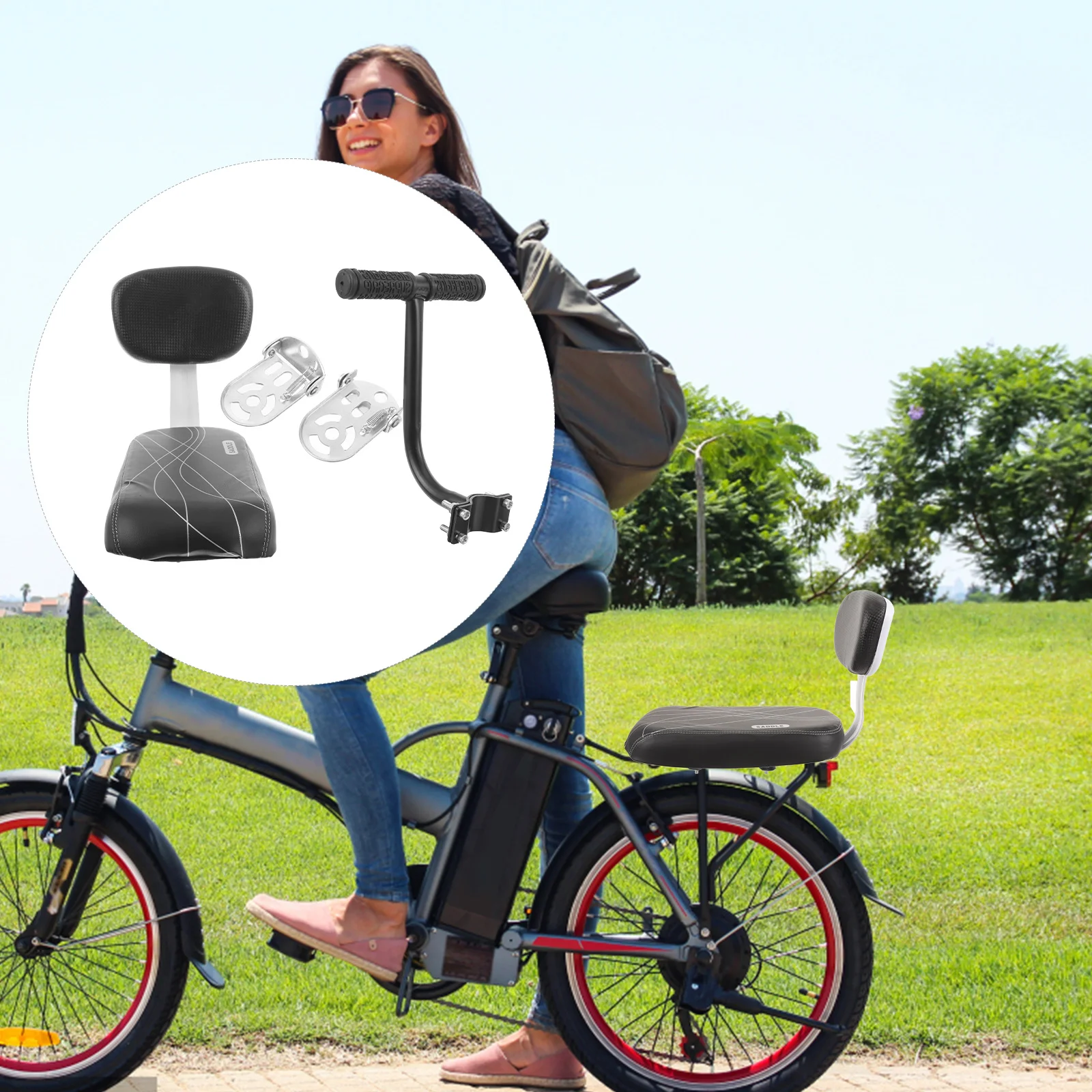 Cushion Backrest Set Comfort Seat Thickened Seats for Bike Rear Rear Seats Black Durable Adult Mountain Foldable Safe
Cushion Backrest Set Comfort Seat Thickened Seats for Bike Rear Rear Seats Black Durable Adult Mountain Foldable Safe