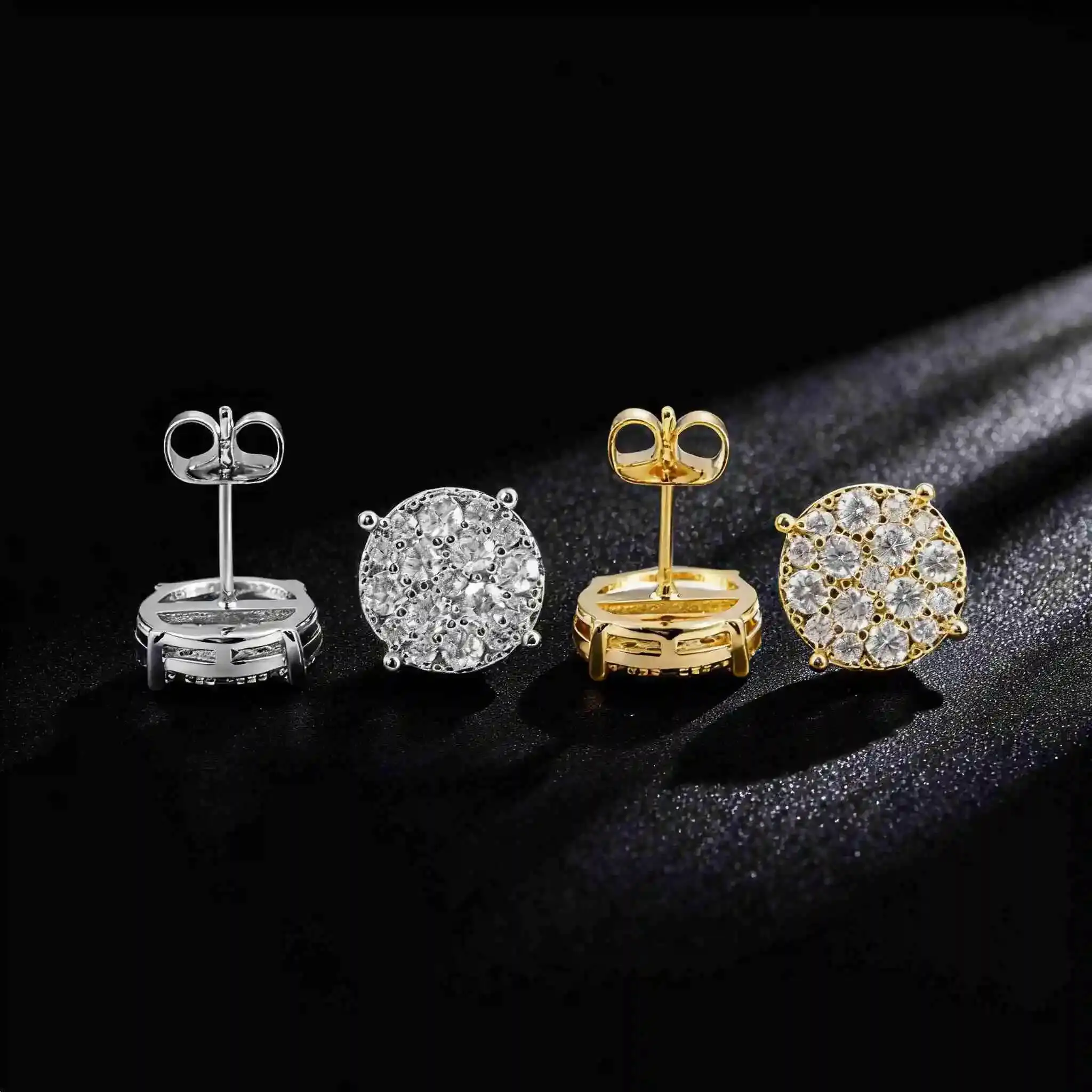 VVS Moissanite Cluster Flower Stud Earrings S925 Sterling Silver Hip Hop Jewelry Impressive Fancy Wedding Gift for Men Women
VVS Moissanite Cluster Flower Stud Earrings S925 Sterling Silver Hip Hop Jewelry Impressive Fancy Wedding Gift for Men Women