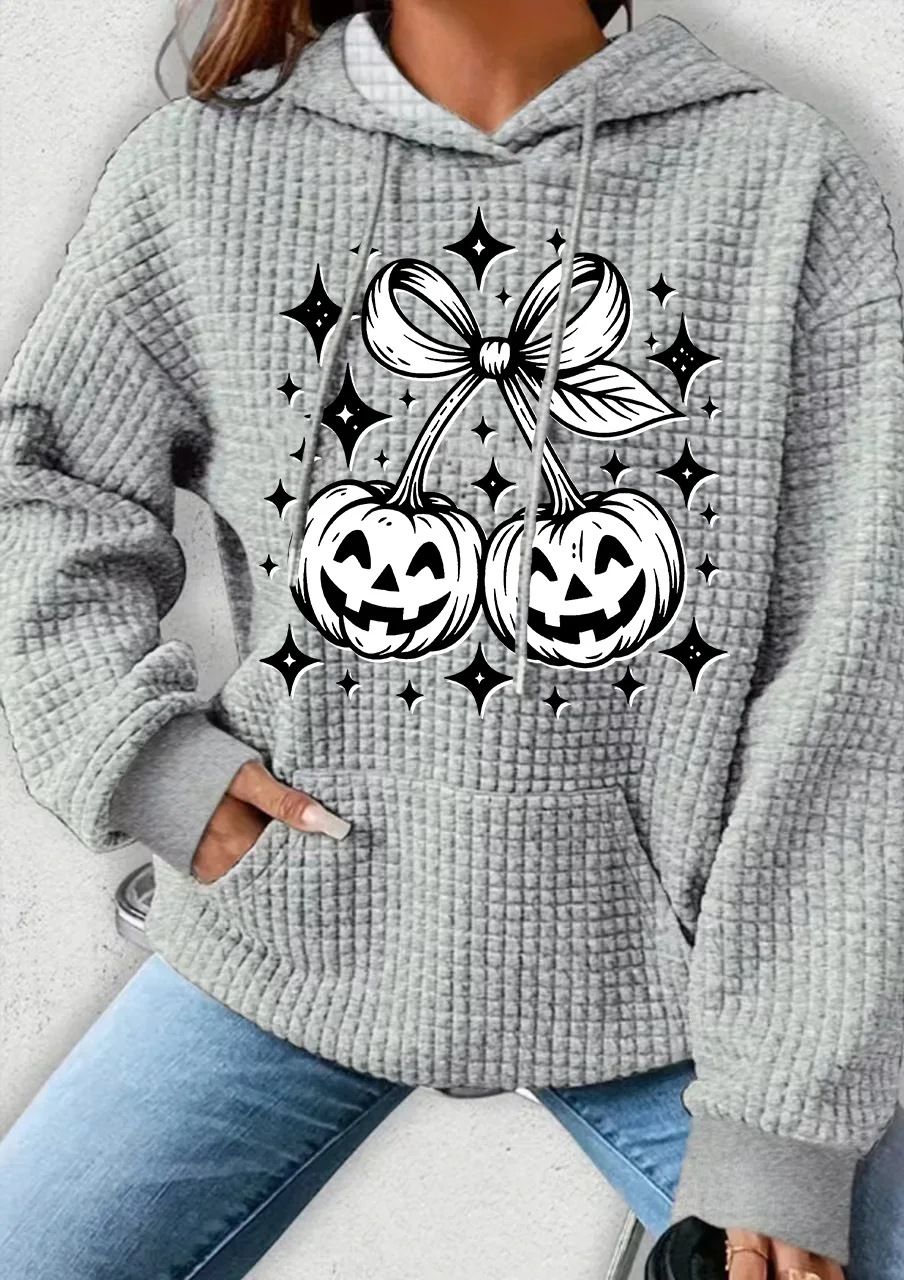Plus Size Women Clothing Waffle Knit Tops For Women Halloween Pumpkin Printed Oversize Hoodies for Women With Pocket Sweatshirt
Plus Size Women Clothing Waffle Knit Tops For Women Halloween Pumpkin Printed Oversize Hoodies for Women With Pocket Sweatshirt