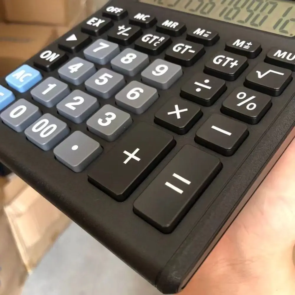 Multifunctional Solar Dual-Screen Calculator Large Screen Display Stationery Financial Accounter Calculator Easy To Use