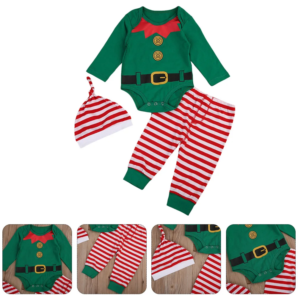 3Pcs Baby Christmas Romper Set Soft Cotton Long Sleeve Jumpsuits Infant Coverall Newborn Clothes Suitable Casual Photography
3Pcs Baby Christmas Romper Set Soft Cotton Long Sleeve Jumpsuits Infant Coverall Newborn Clothes Suitable Casual Photography