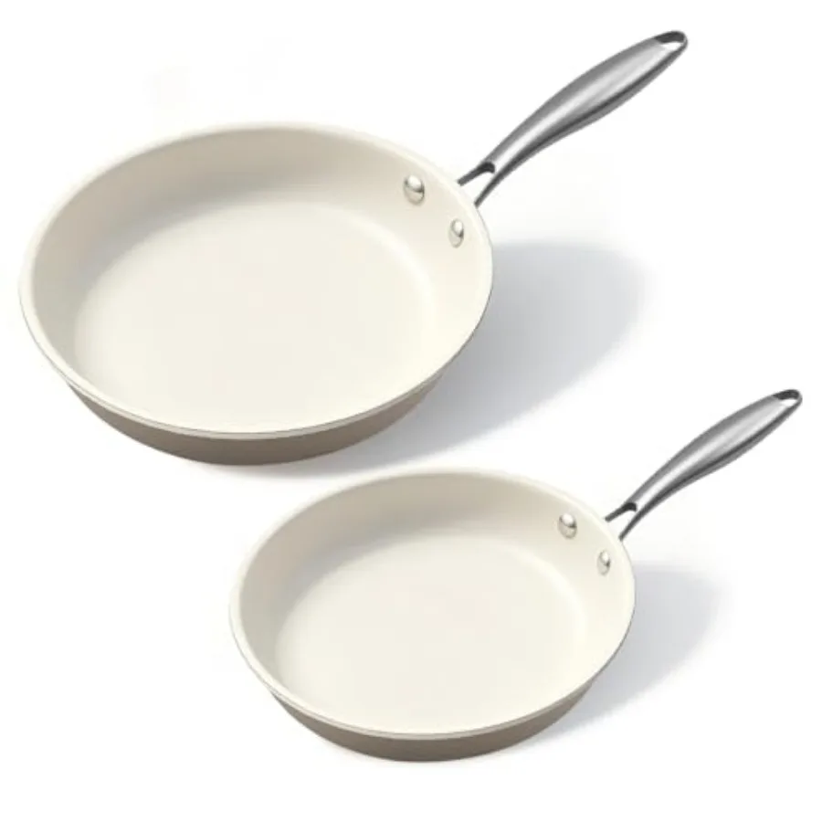 and Ceramic Nonstick Frying Pan Skillet - PFAS-Free Non-Toxic Oven Safe and Induction Ready Aluminum Cookware with Stainless St
and Ceramic Nonstick Frying Pan Skillet - PFAS-Free Non-Toxic Oven Safe and Induction Ready Aluminum Cookware with Stainless St