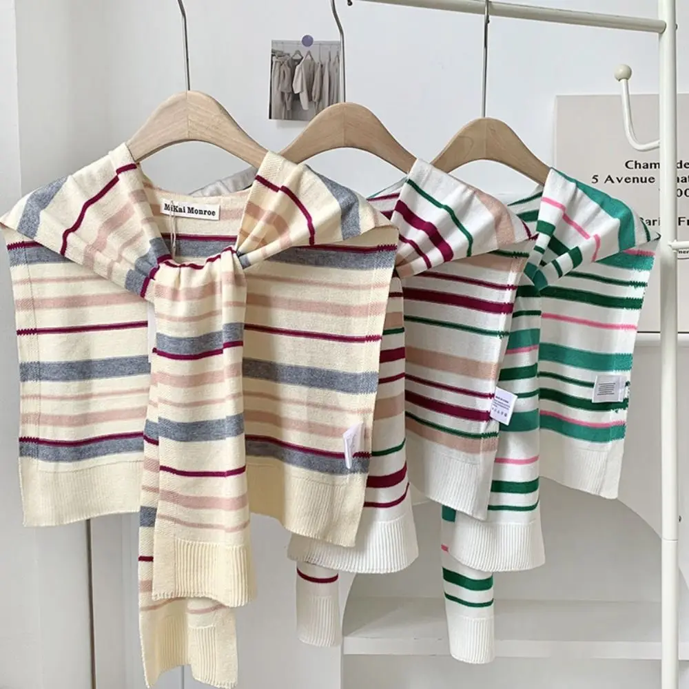 Blouse Shoulders Fake Collar Stripe Knitted Shawl Solid Color Cloak Knit Scarf Clothes Decoration Korean Style Wool Scarves
Blouse Shoulders Fake Collar Stripe Knitted Shawl Solid Color Cloak Knit Scarf Clothes Decoration Korean Style Wool Scarves