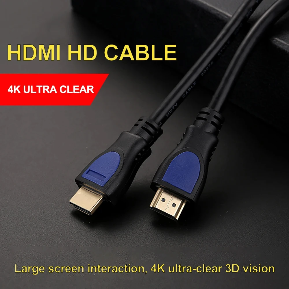 High Quality Compatible Cable Data Line 2.0 4k Hundred Traces Portable HDMI-Compatible Reliable Cable HD Cable
High Quality Compatible Cable Data Line 2.0 4k Hundred Traces Portable HDMI-Compatible Reliable Cable HD Cable
