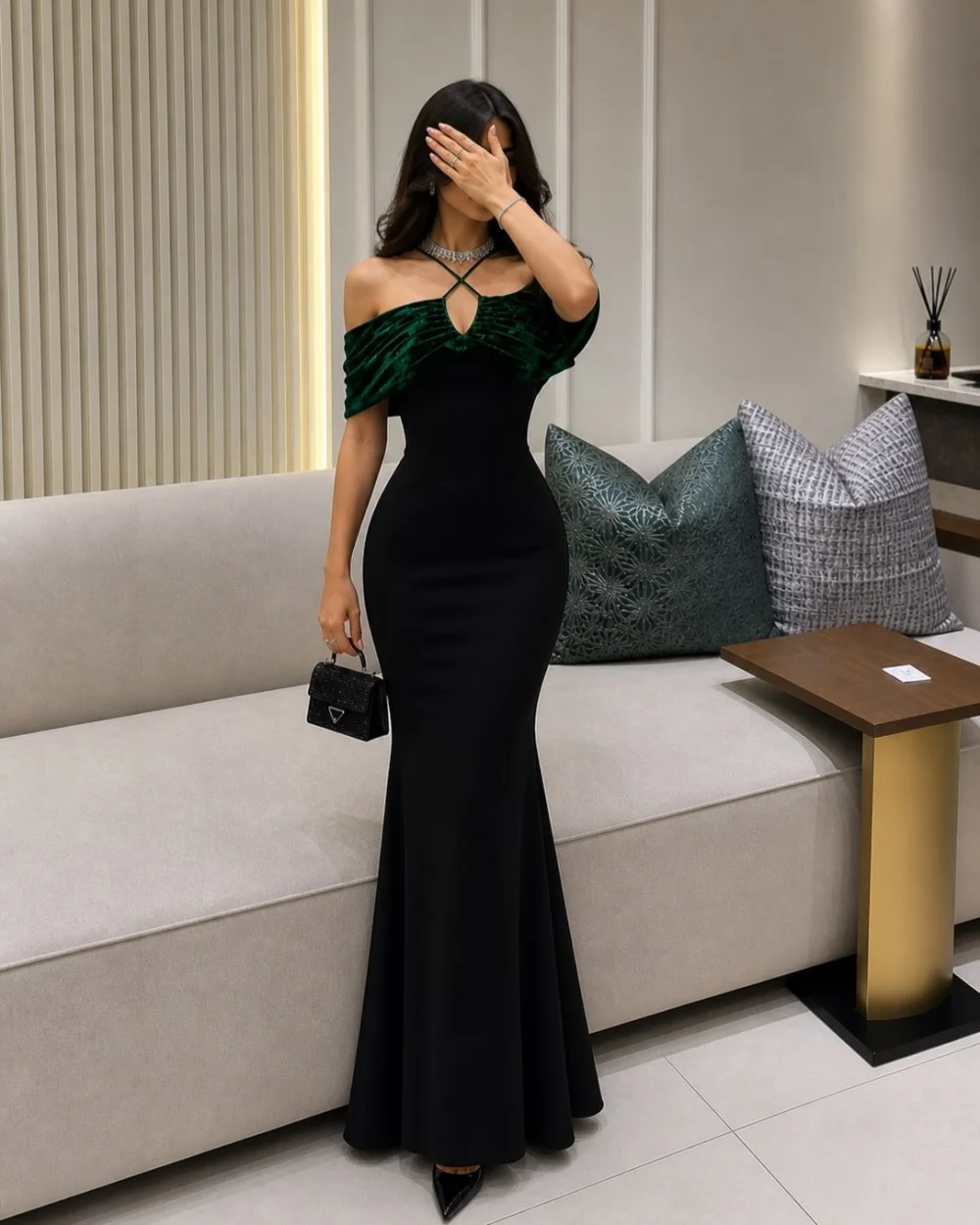 Customized Modern Style Women Jersey Ruched Pleat Mermaid Evening Dresses Simple Off-the-shoulder Sleeveless long Prom Dresses
Customized Modern Style Women Jersey Ruched Pleat Mermaid Evening Dresses Simple Off-the-shoulder Sleeveless long Prom Dresses
