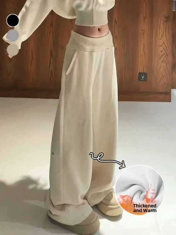 Спортивные брюки Thiened Fce, женские прямые брюки с высокой талией, широкие брюки, длинные брюки, осенне-зимние повседневные брюки, обтягивающие брюки с эффектом похудения
Спортивные брюки Thiened Fce, женские прямые брюки с высокой талией, широкие брюки, длинные брюки, осенне-зимние повседневные брюки, обтягивающие брюки с эффектом похудения