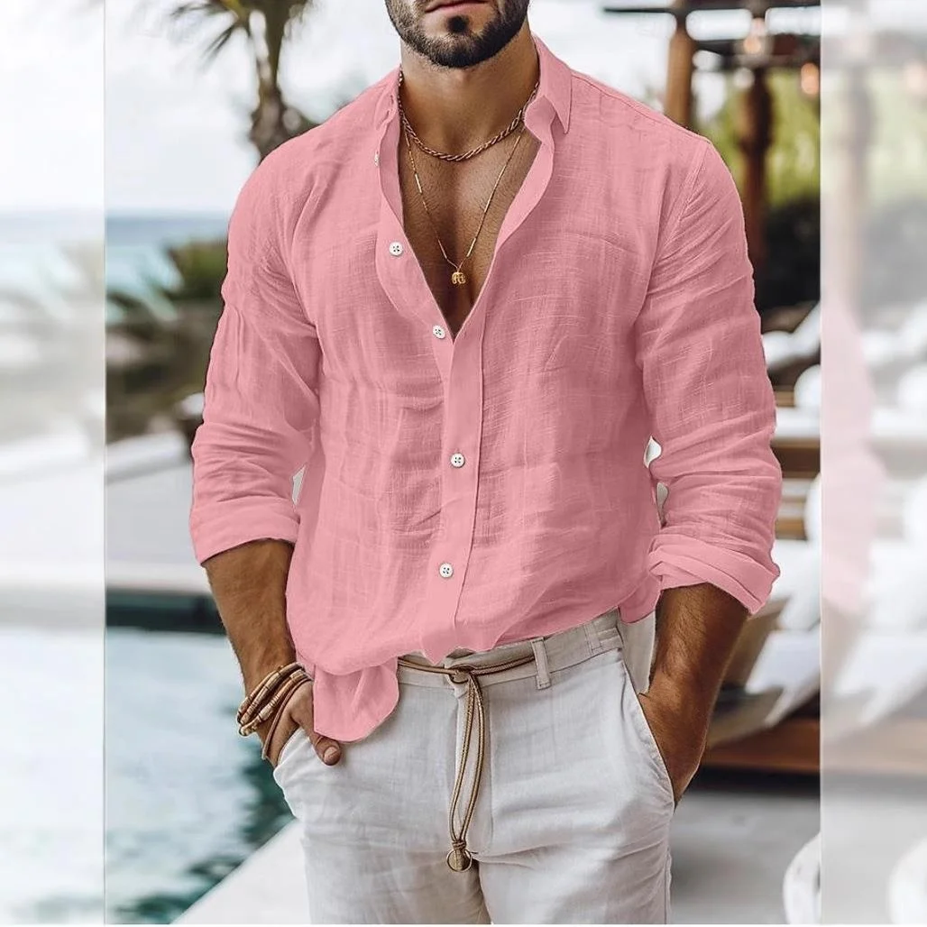 Men's Long Sve irt Sle Loose Fit Thiened Spring Summer Pure Color Casual Busin irt M Model Single Piece
Men's Long Sve irt Sle Loose Fit Thiened Spring Summer Pure Color Casual Busin irt M Model Single Piece