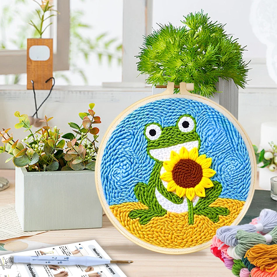 GATYZTORY punch needle embroidery 20X20cm Knit Small Crafts Embroidery frame Yarn Tufting for beginners Animals Sewing stitch
GATYZTORY punch needle embroidery 20X20cm Knit Small Crafts Embroidery frame Yarn Tufting for beginners Animals Sewing stitch