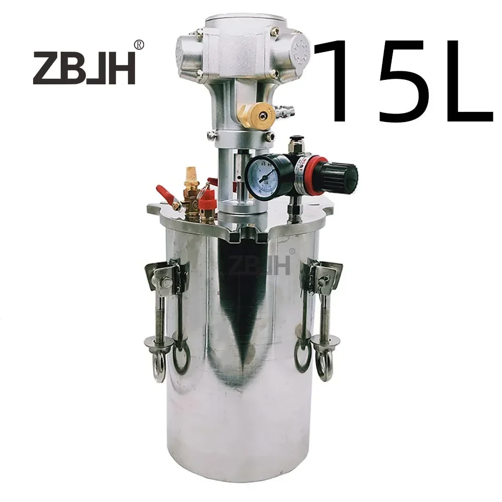 15L Pressure pots stainless steel dispenser tanks with Pneumatic mixing assembly
15L Pressure pots stainless steel dispenser tanks with Pneumatic mixing assembly