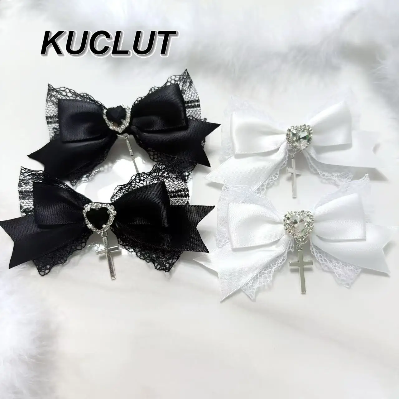 Sweet Lace Bows New Headwear Lolita Style Hairpins Cute Hair Accessories for Women Fashion Hairclip Rhinestone Hairpin 
Sweet Lace Bows New Headwear Lolita Style Hairpins Cute Hair Accessories for Women Fashion Hairclip Rhinestone Hairpin