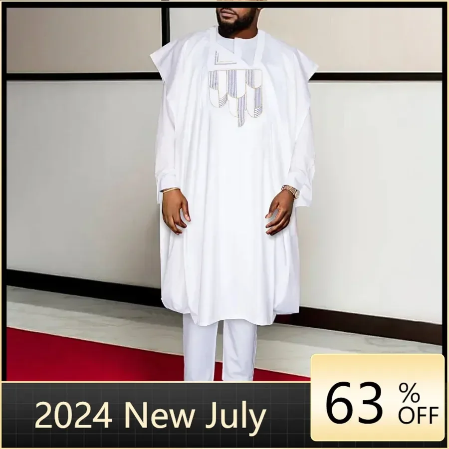 3 Piece African Clothes for Men Summer African Men Long Sleeve Robes Top Long Pant Matching Sets Outfits Dashiki Africa Clothing
3 Piece African Clothes for Men Summer African Men Long Sleeve Robes Top Long Pant Matching Sets Outfits Dashiki Africa Clothing