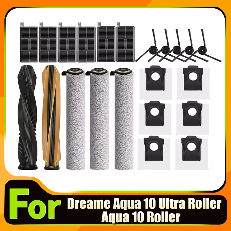 for Dreame Aqua 10 Ultra Roller / Aqua10 Roller/ RLH31CE/RLH71DE Accessories Main Brush Hepa Filter Roller Mop Replacement Parts
for Dreame Aqua 10 Ultra Roller / Aqua10 Roller/ RLH31CE/RLH71DE Accessories Main Brush Hepa Filter Roller Mop Replacement Parts