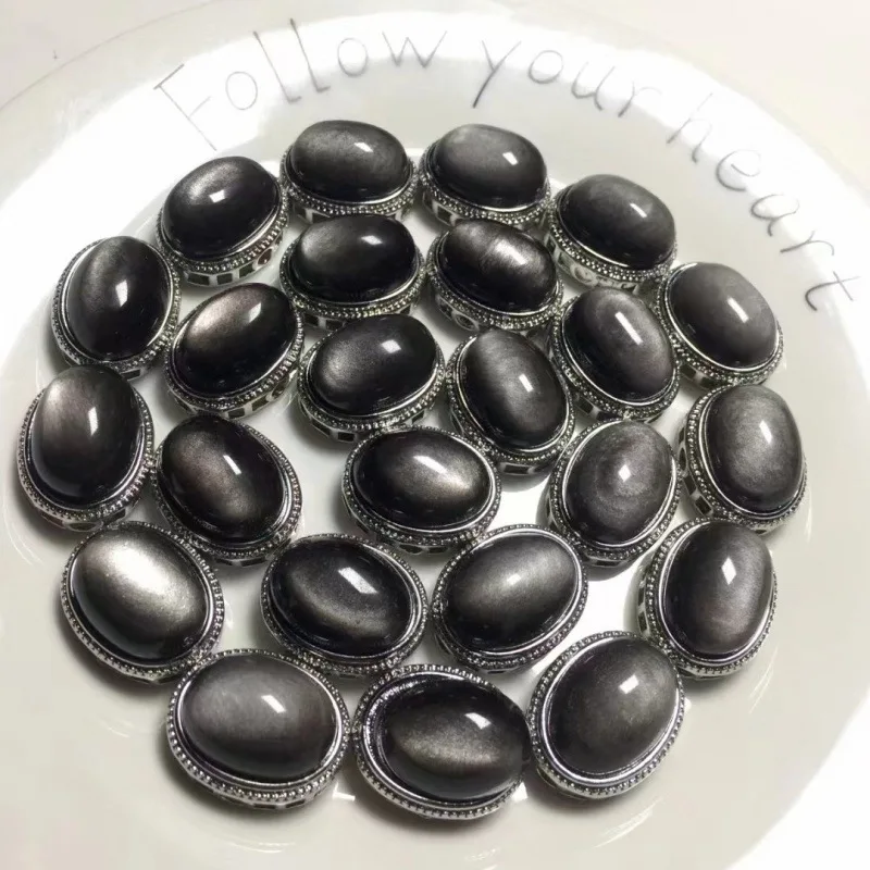 3pcs Copper Silver-plated Hollow Inlaid Natural Obsidian Crystal Beads Diy Pearl Necklace Bracelet Jewelry Accessories Wholesale
3pcs Copper Silver-plated Hollow Inlaid Natural Obsidian Crystal Beads Diy Pearl Necklace Bracelet Jewelry Accessories Wholesale