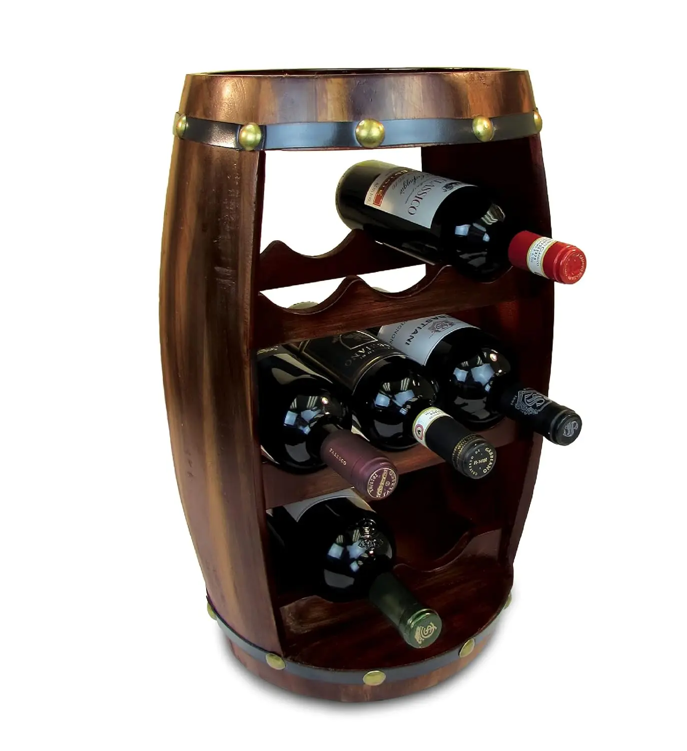 Wooden Barrel Wine Rack - 8 Bottles Wine Storage Rack, Free Standing Wooden Wine Rack, Liquor, Customized
Wooden Barrel Wine Rack - 8 Bottles Wine Storage Rack, Free Standing Wooden Wine Rack, Liquor, Customized