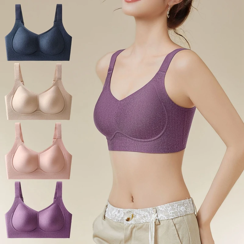 Women Large Size Bra Anti-sagging Adjustable Bra Seamless Comfortable Wireless Underwear One piece Thin Mold Cup Brassiere
Women Large Size Bra Anti-sagging Adjustable Bra Seamless Comfortable Wireless Underwear One piece Thin Mold Cup Brassiere