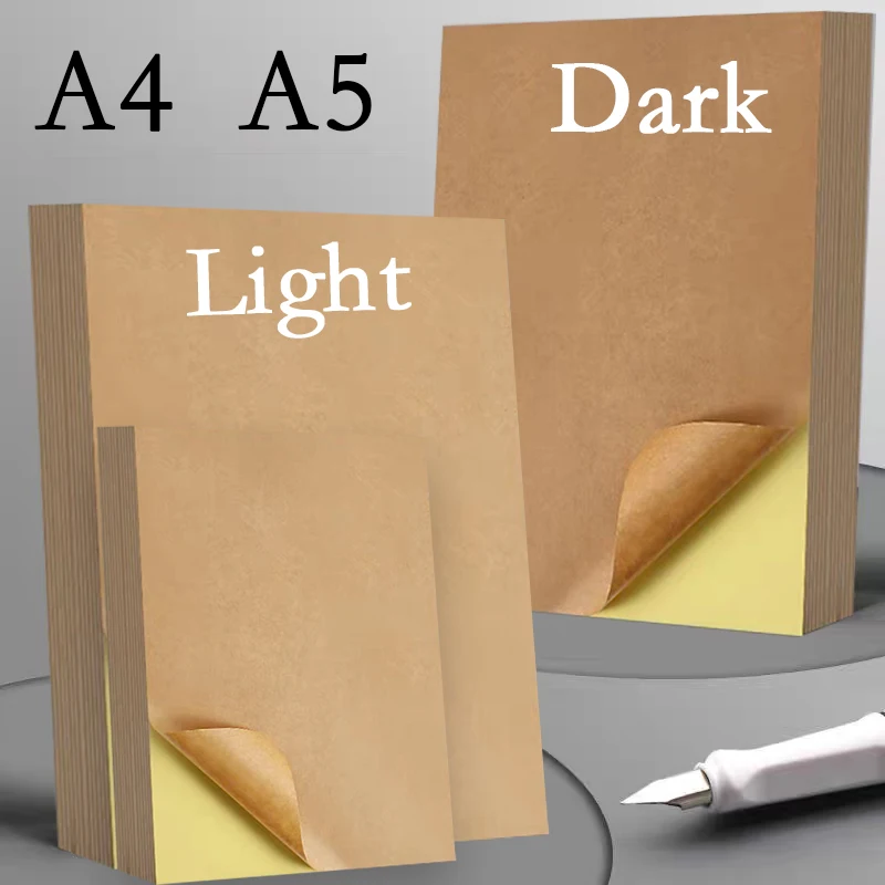 A4/A5 20/50 шт. коричневая самоклеящаяся бумажная наклейка для струйного лазерного принтера, копировальный светильник, темная клейкая задняя этикетка из крафт-бумаги
A4/A5 20/50 шт. коричневая самоклеящаяся бумажная наклейка для струйного лазерного принтера, копировальный светильник, темная клейкая задняя этикетка из крафт-бумаги