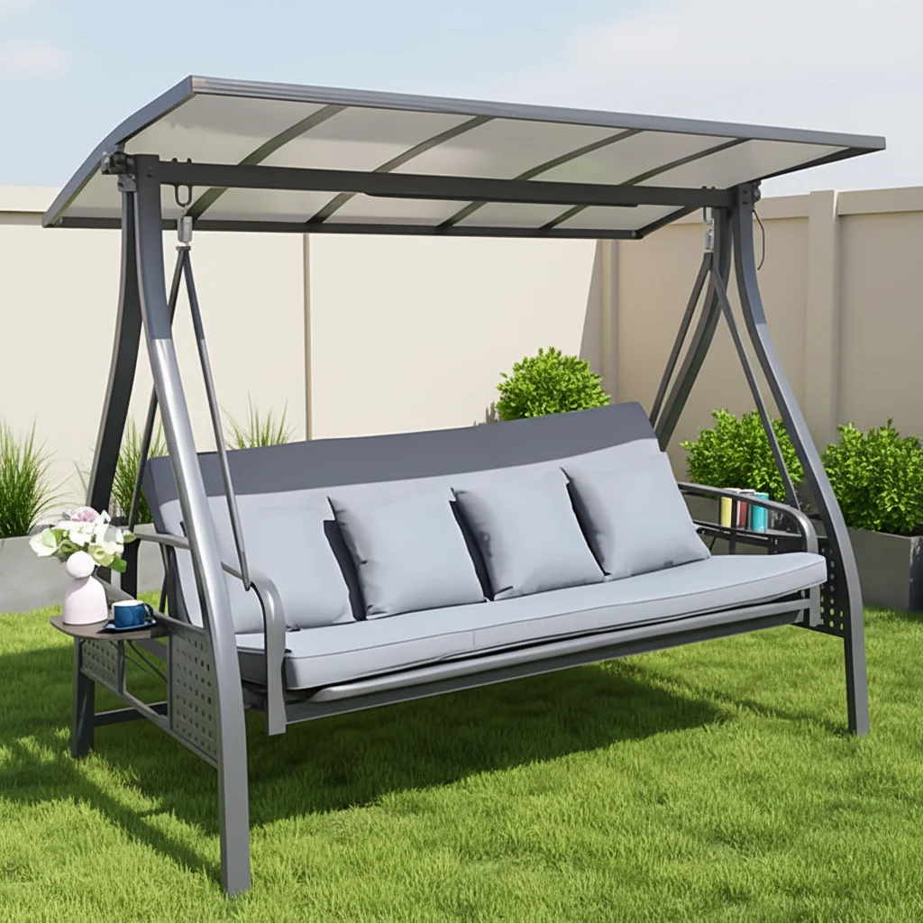 # Modern Outdoor Metal Hanging Bed Swing Chair For Courtyard Hotel Park & Villa Use
# Modern Outdoor Metal Hanging Bed Swing Chair For Courtyard Hotel Park & Villa Use